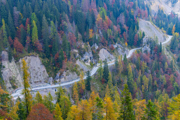 Landscape near Sella di Razzo and Sella di Rioda pass, Carnic Alps, Friuli-Venezia Giulia, Italy - 786494827