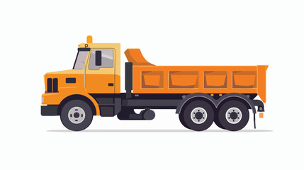 Truck icon isolated. Flat design. flat vector isolated