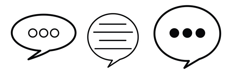 Online chat icon. Chatting vector icon, Symbol of communication. Chat bubble vector icon. Vector illustration. Eps file 307.