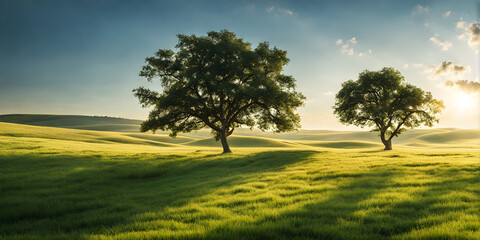 Landscape embracing sunny minimalism