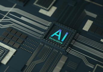 Artificial intelligence, data mining, deep learning modern computer technologies. Futuristic Cyber...