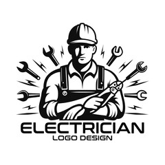 Electrician Vector Logo Design