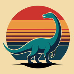 dinosaur retro design vector illustration