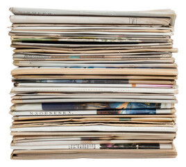 PNG Stack of magazines newspaper text