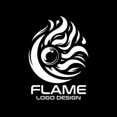 Fototapeta premium Flame Vector Logo Design