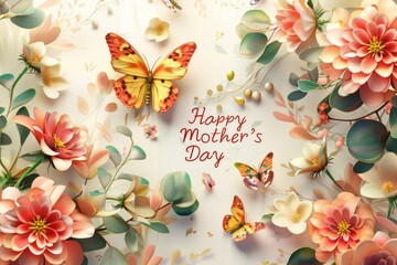 Concept of warmth, love, and appreciation for mothers on this special day