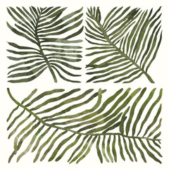 leaf seamless pattern. watercolor vector. abstract of nature.