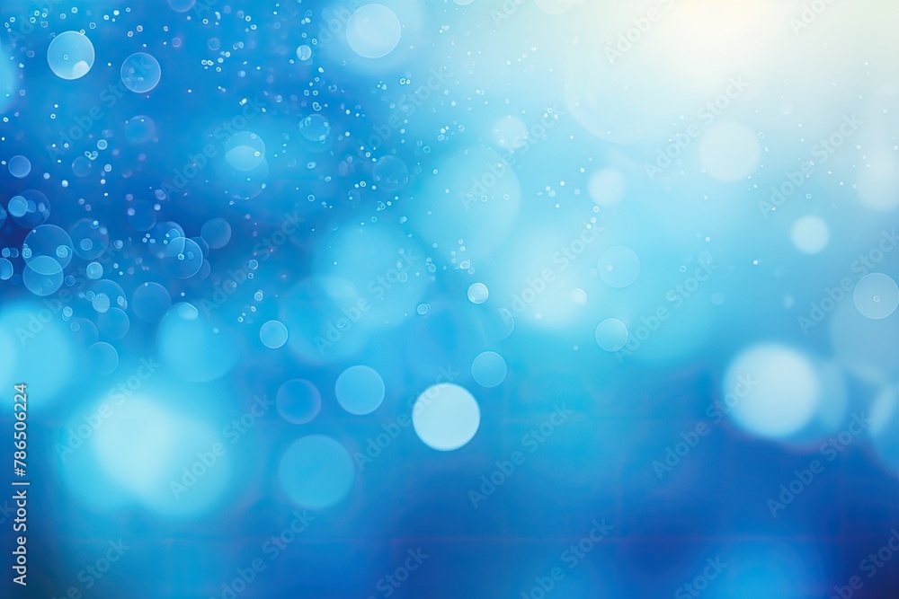 Poster abstract gradient blue bokeh sparkle on blur background