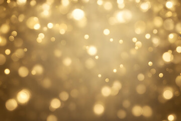 Fototapeta premium Gold bokeh , a normal simple grainy noise grungy empty space or spray texture , a rough abstract retro vibe shine bright light and glow background template color gradient