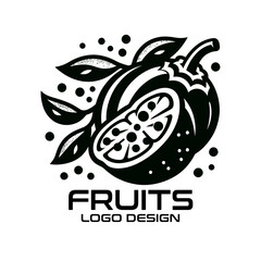 Fruits Vector Logo Design 