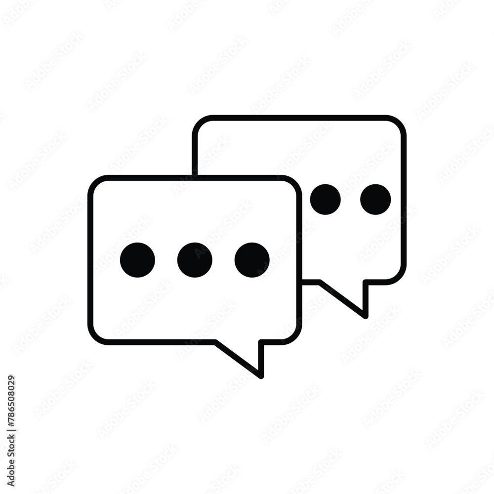 Poster talk chat icon. outline talk chat vector icon for web design isolated on white background. vector il