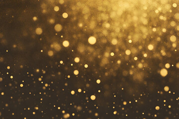 Gold bokeh , a normal simple grainy noise grungy empty space or spray texture , a rough abstract retro vibe shine bright light and glow background template color gradient