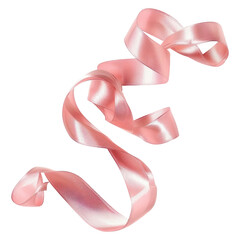 PNG Pretty Pink Curly Ribbon accessories accessory tie - obrazy, fototapety, plakaty