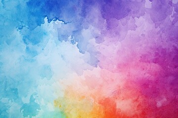 Fototapeta na wymiar Rainbow Colorful Painting Brush Strokes art Grunge Texture Abstract Watercolor Illustration Gradient Background