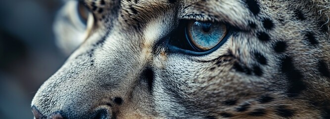 Intense Gaze of a Snow Leopard