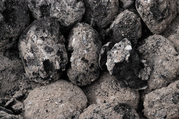 close up of charcoal
