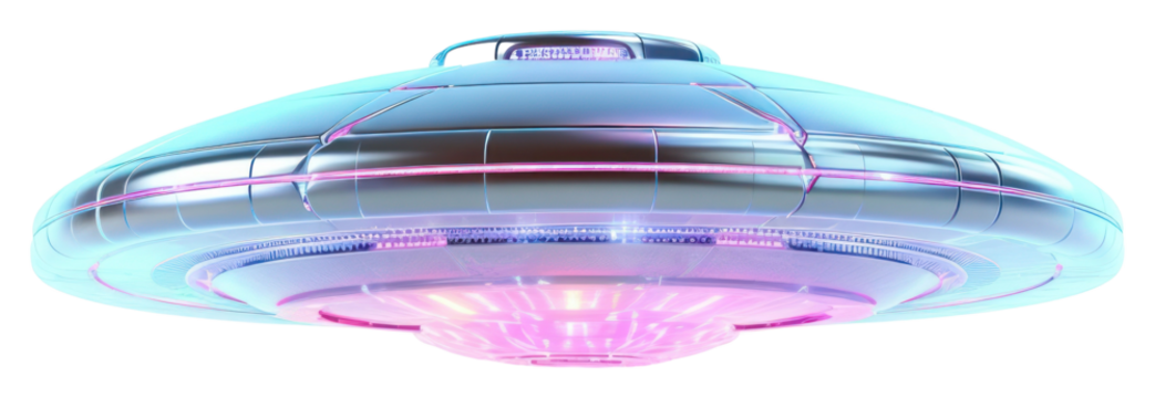 PNG  Alien ufo white background illuminated technology