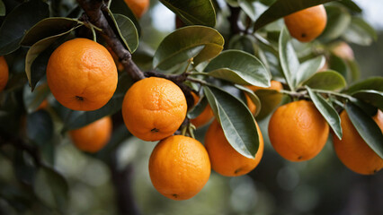 orange fruit on the tree