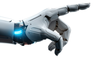 PNG 3d robot hand pointing technology machine transportation