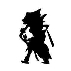 traditional wayang icon illustration