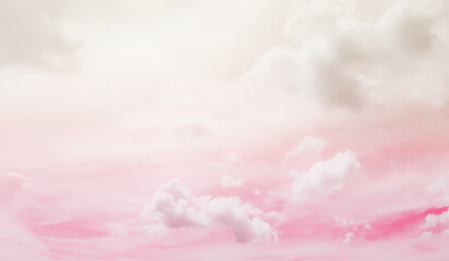 Pink Sky Cloud Background Color Beige Abstract Sunset Landscape Pastel weather Light Warm Morning...