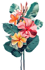 PNG Flower plant petal leaf - obrazy, fototapety, plakaty