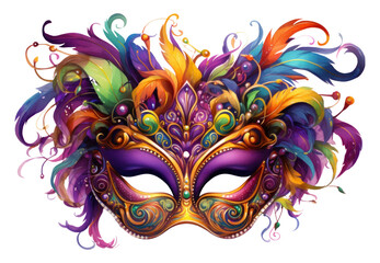 PNG Mardi gras carnival purple paint - obrazy, fototapety, plakaty