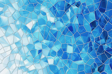 Light BLUE vector abstract mosaic backdrop. An elegant bright illustration with gradient. Completely new template for your business desig