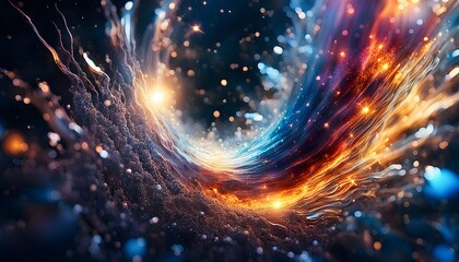 Fototapeta premium Abstract Explosion of Star Illustration Background
