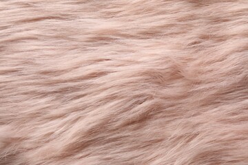 Texture of faux fur as background, top view