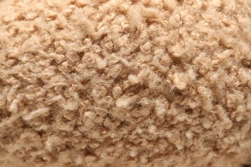 Texture of faux fur as background, closeup