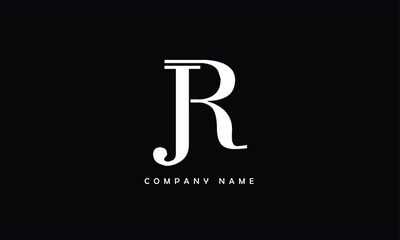 JR, RJ, J, R Abstract Letters Logo Monogram