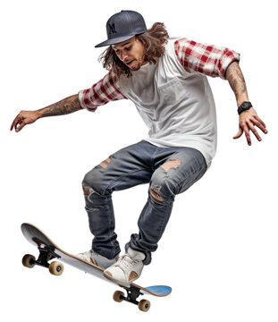 PNG  Skateboarder skateboard skateboarder footwear. AI generated Image by rawpixel.