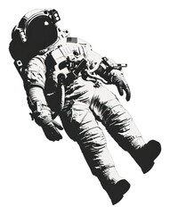 PNG Astronaut white photography monochrome.