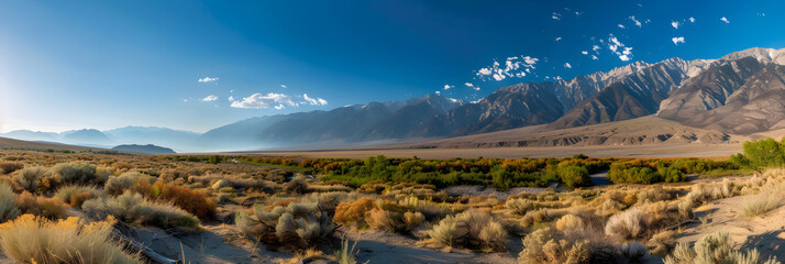 Glorious Morning in Owens Valley: A Mesmerizing Landscape Bringing Nature's Beauty to Life