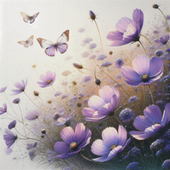 flowers and butterflies