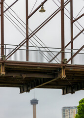 Hays Street pedestrian bridge in San Antonio, Texas