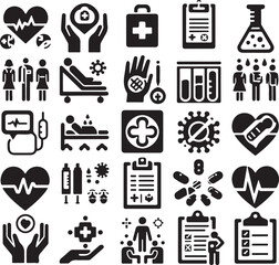 Healthcare Icons: Treatment, Prevention, Diagnosis & More



