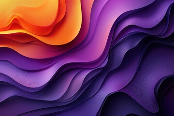 vector-style purple background with an orange gradient - Powered by Adobe