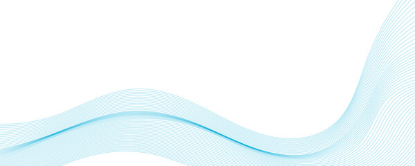 Abstract vector background with blue wavy lines
