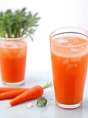 carrot juice and fresh carrot