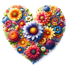 Floral Heart Design.
