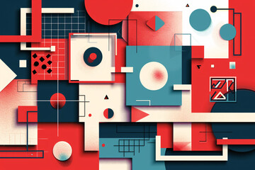 Obraz premium Abstract trendy colorful geometric background