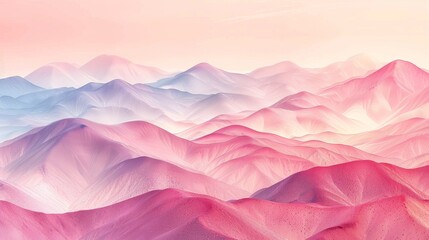 Pink and purple pastel colored mountain range background