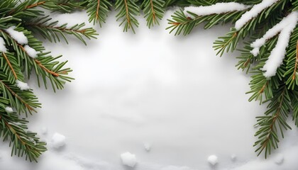 christmas tree branches background