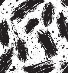 Abstract Ink Brush Stroke Pattern