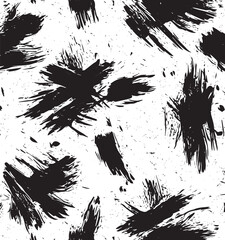 Abstract Ink Brush Stroke Pattern