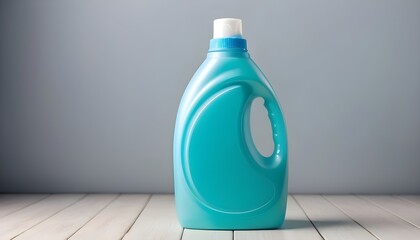 liquid detergent in a plastic bottle - obrazy, fototapety, plakaty