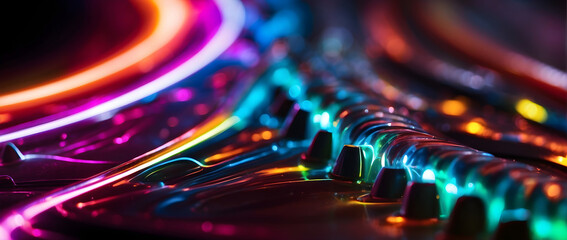 A colorful electric arc.