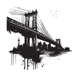 Brooklyn Bridge in New York	

